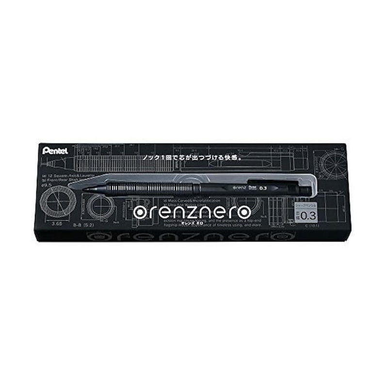 pentel mechanical pencil orenz nero 0.3 mm pp3003 a