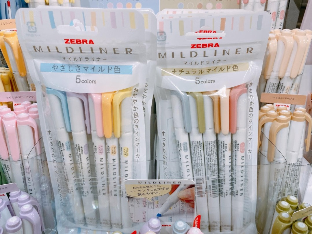 ZEBRA Mildliner New Colros the Gentle the Natural Set 10 Pens Etsy