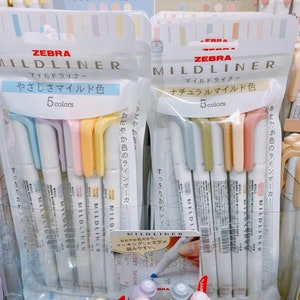 ZEBRA Mildliner New colorros (The Gentle+ The Natural set) 10 Stifte