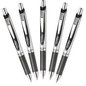 Pentel EnerGel 0.7 RTX Liquid Gel Ink Pens With Refills, Black Ink, Med  Point, BL77A FREE SHIPPING