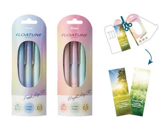 Pentel  Floatune Retractable Pen - 0.5mm fresh/bright Airy limited edition box set