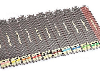 Uni Mitsubishi lead holder lead2.0MM refill leadsS assorted size made in japan