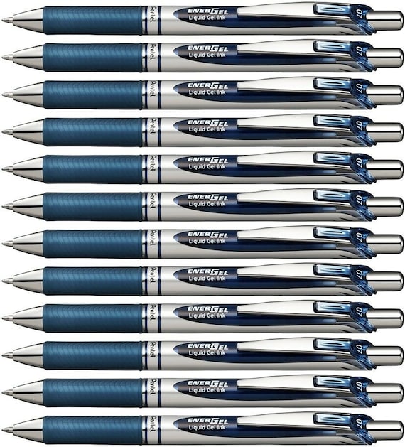 Pentel EnerGel retractable pen 0.5mm x2 pcs blue ink 