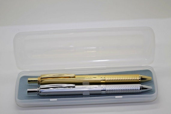 Pentel EnerGel Alloy Retractable Gel Pen Medium Point 0.7 mm Gold