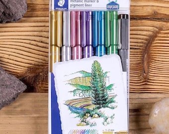 STAEDTLER 8323-SWP6P Metallic Markers - Multi-Colour (Pack of 6)