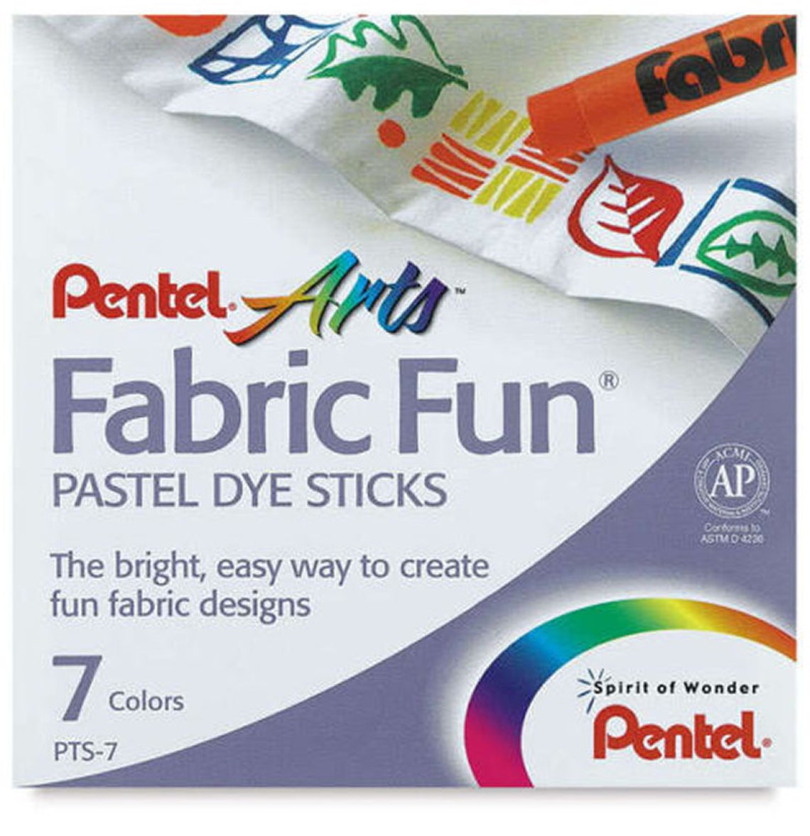 Pentel Arts Fabric Fun Pastel Dye Sticks Set of 7 Colors Etsy