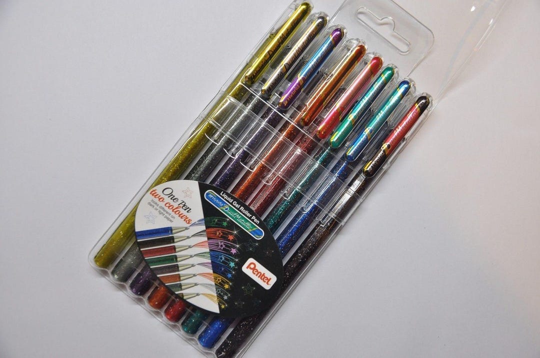 Buy Pentel Hybrid Dual Metallic Pen Set: Gel Pens, Colors