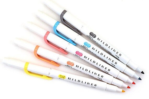  Zebra Mildliner Double-Sided Highlighter - Fine / Bold - 15  Color Bundle