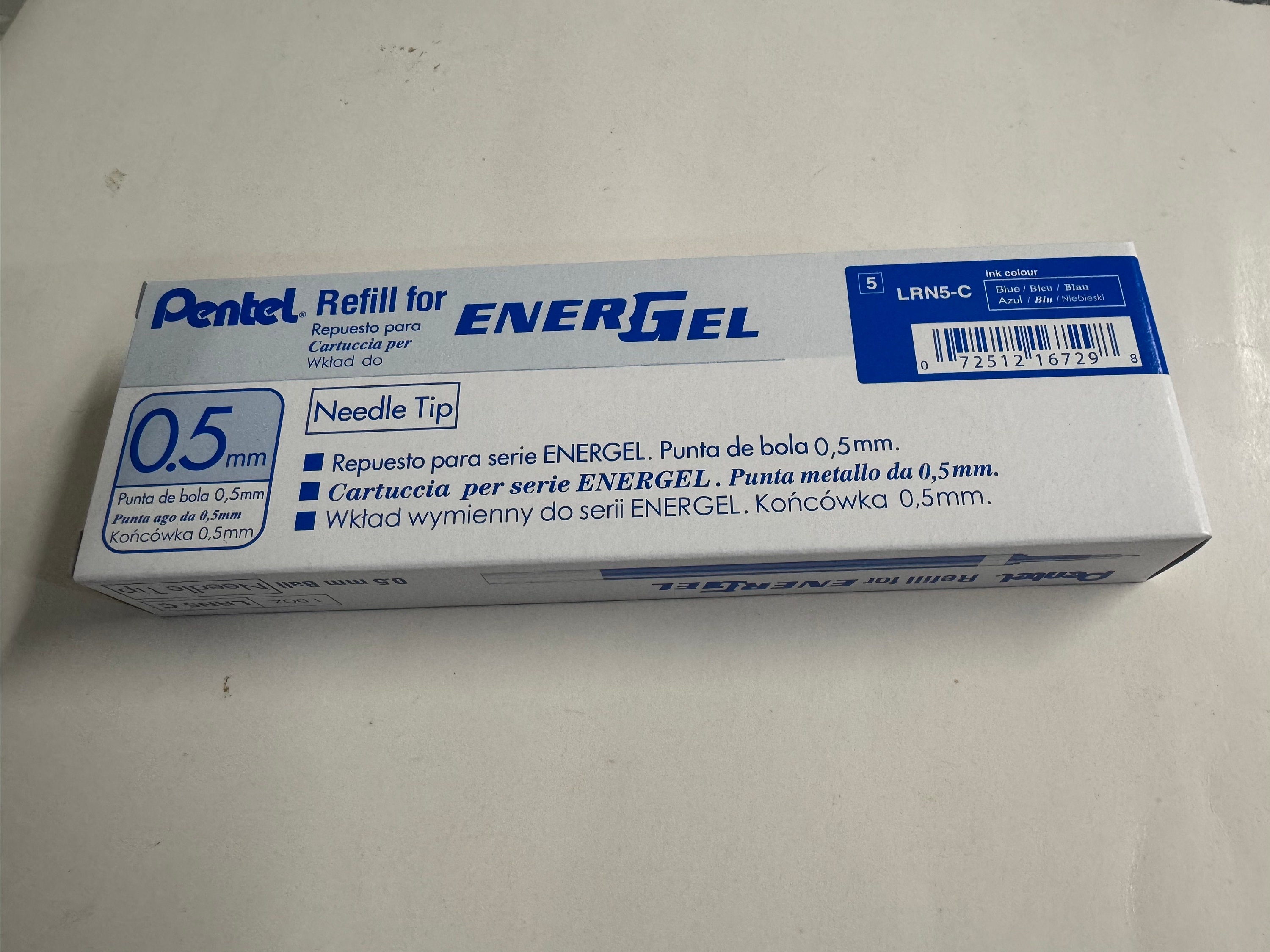 ぺんてる エナージェル替芯 0.5mm 青インク 12本入り 日本製 - Etsy 日本
