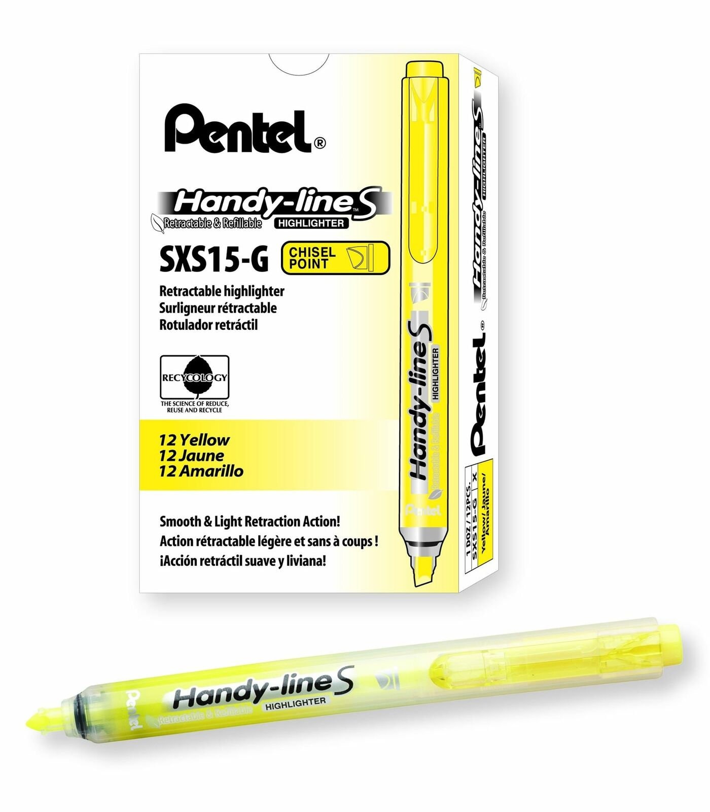 Retractable highlighter on sale