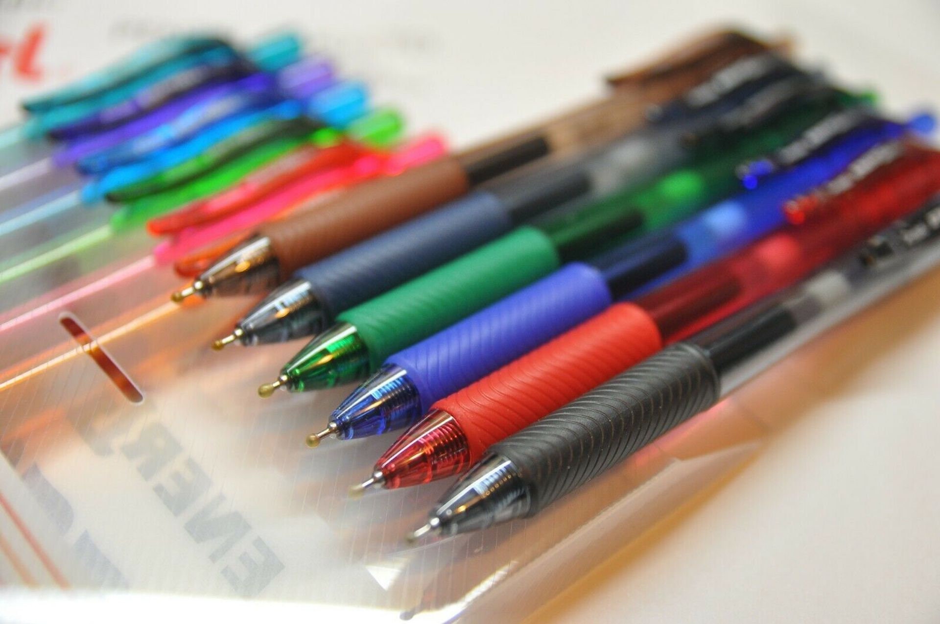 Pentel Energelx Rollerball Pen 0.5 Mm 12 Pc's Color Set Etsy