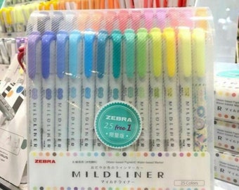 Zebra Mildliner singles - Notera Pappershandel