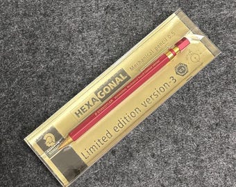 STAEDTLER Hexagonal Mechanical Pencil Limited Edition 0.5mm Model Version 3 Red barrel