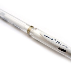 UNI-BALL SIGNO Aufschlag Gelschreiber Weiss Pigment Ink 1,0mm