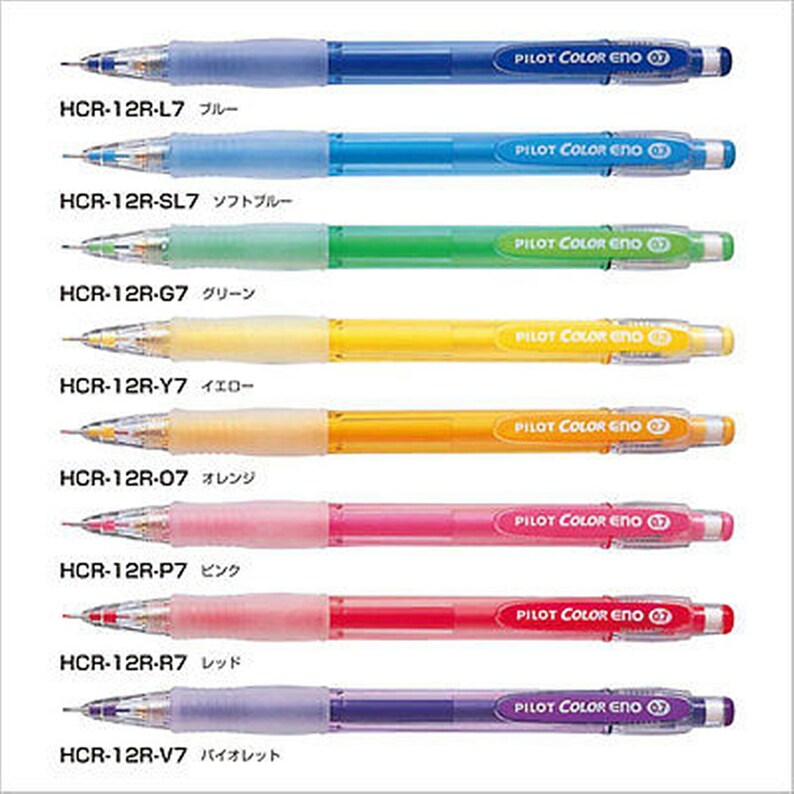 8 Color Set 0.7Mm Pilot Color Eno Mechanical Pencil Lead 