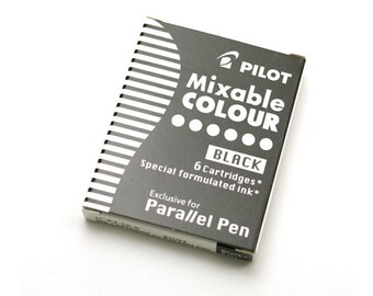 Pilot Parallel Calligraphy Pen Refill - 6 pack Black ink cartridges in box