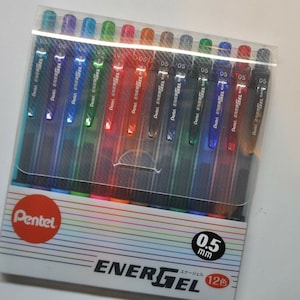 Pentel EnerGel-X  Rollerball Pen 0.5 mm 12 pc&#39;s Color Set