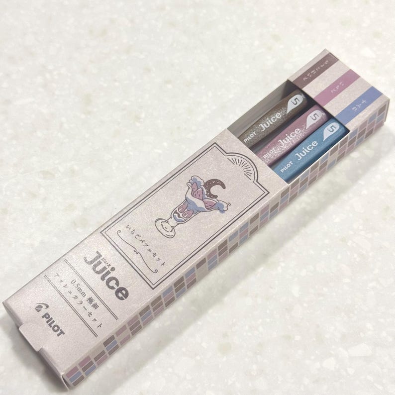 Pilot Juice Gel pen 0.5mm Ash Color Set Brown.Pink,Blue
