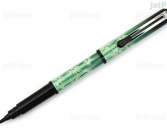 Pentel Refillable Calligraphy Pocket Brush Pen limited edition Bamboo Wrap