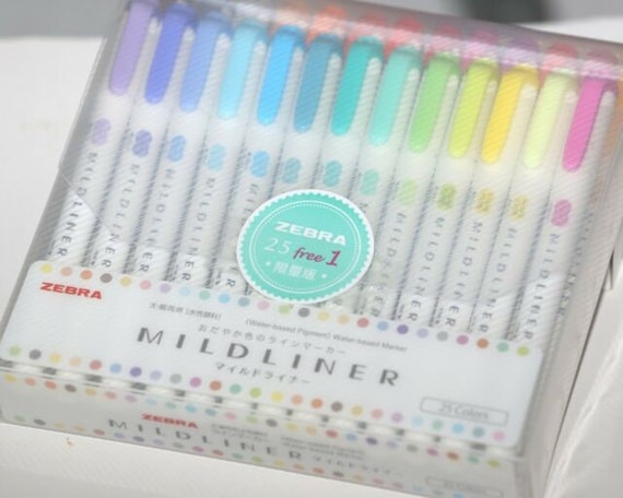 Zebra Mildliner Highlighter Wkt7, Zebra Mildliner Markers