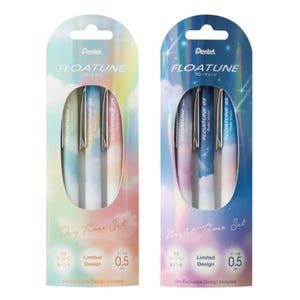 Pentel Floatune infällbar penna - 0,5 mm Skyly Limited Edition boxset svart bläck