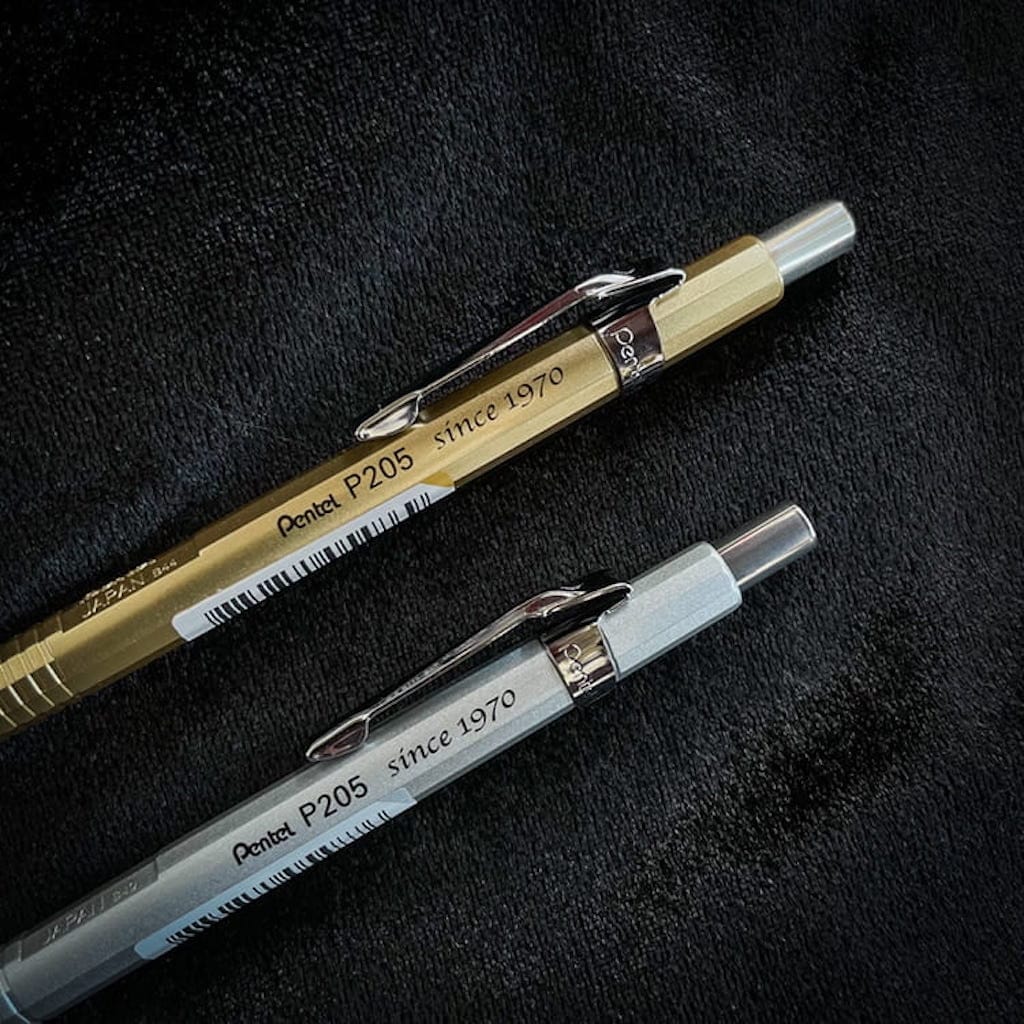ぺんてる P205 限定版シャープペンシルセット：ゴールド