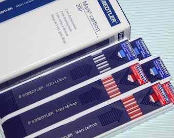 STAEDTLER Mars Carbon 12 x 2.0 mm 200 Drafting Pencil refill Lead assorted size