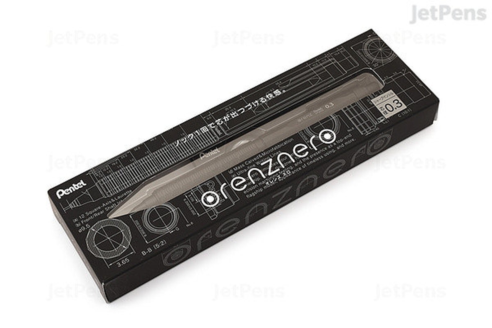 pentel mechanical pencil orenz nero 0.3 mm pp3003 a
