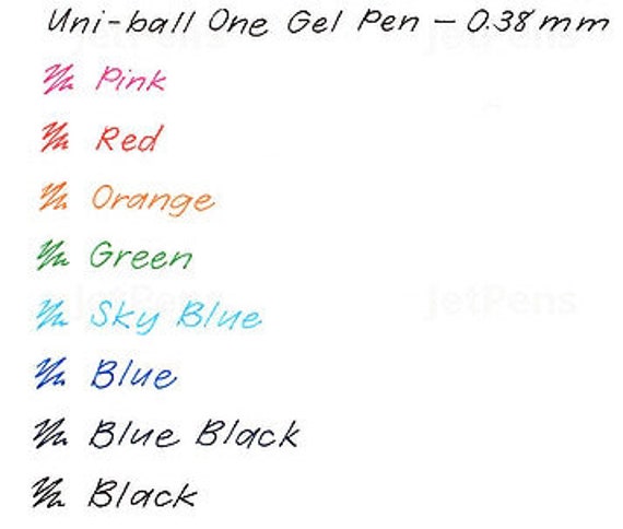 Uni-ball Signo 6 Color Set UM-153 1.0mm Gel Pen Made in Japan 6 Gel Pens 
