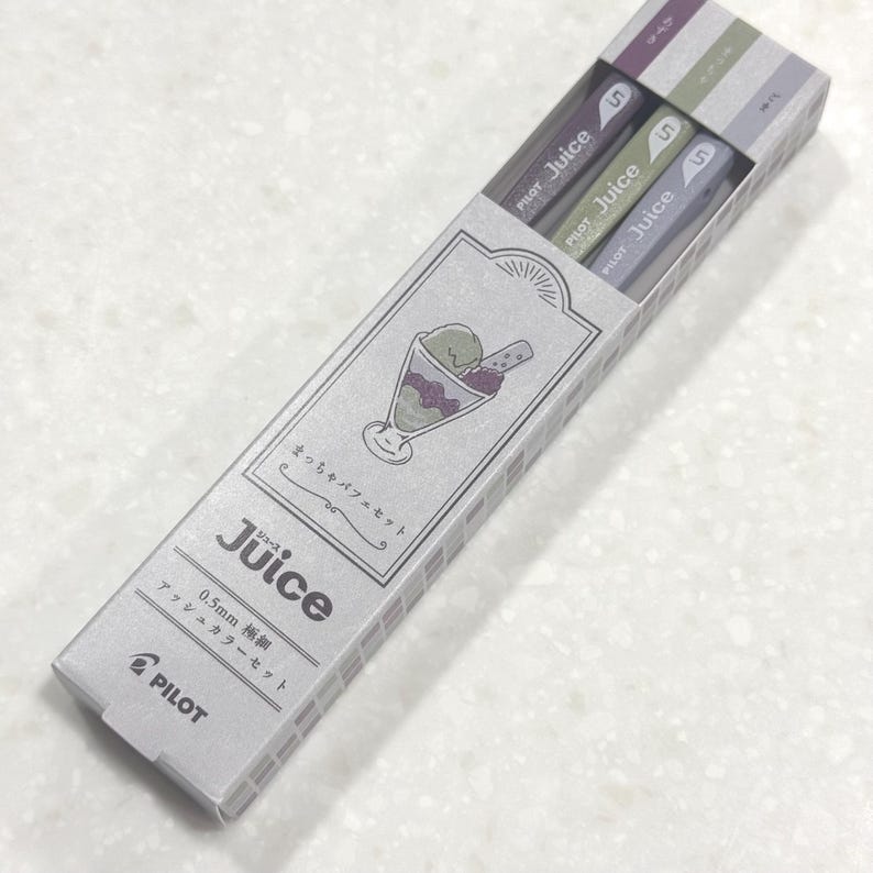 Pilot Juice Gel pen 0.5mm Ash Color Set Burgundy,Gray,Green