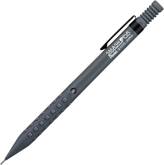 Pentel Smash  Mechanical Pencil 0.5mm Q-1005 Dark Grey  barrel