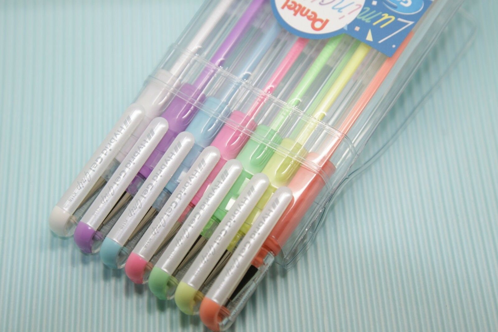 Pentel Hybrid Dual Metallic Pens, 9 Pack, Glitter Gel Pens, Gel