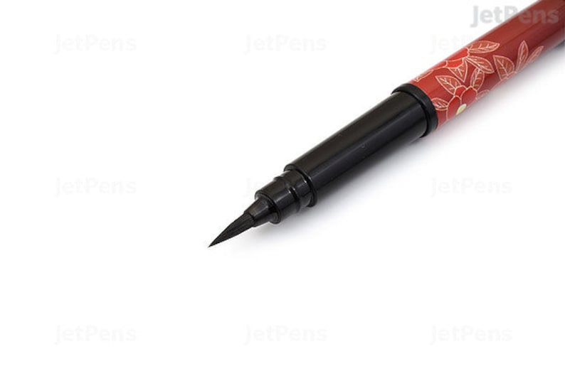 Pentel Refillable Calligraphy Pocket Brush Pen limited edition Camellia Wrap image 2
