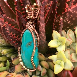 Truth Seeker Turquoise Wire Wrap image 4