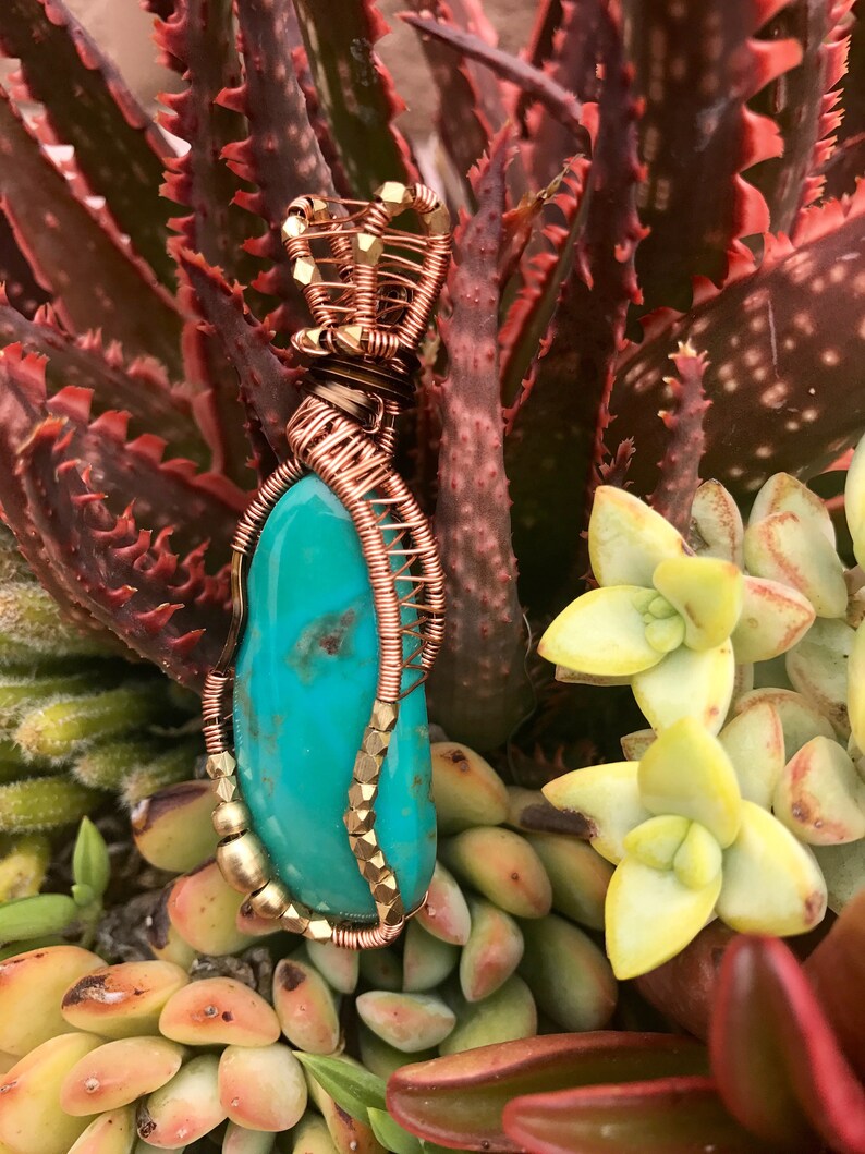 Truth Seeker Turquoise Wire Wrap image 4