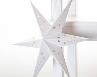 White paper lantern 12inch | Wedding Decor | White Star paper lantern | White Star Decor | Eid Decor | Ramadan Decor