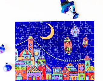 Islamic Games and puzzles, Islamic toy for children, Mosque puzzle, Masjid toy, Ameen, Ramadan, Eid, birthday, graduation gift