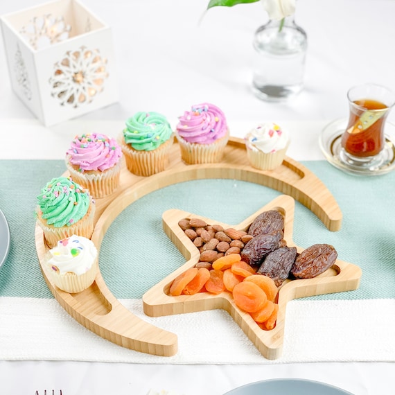 ramadan moon and star tray