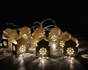 White String Light - Minimalist Masjid String light -  Ramadan String light - Eid String Light - Eid decoration - Ramadan decoration