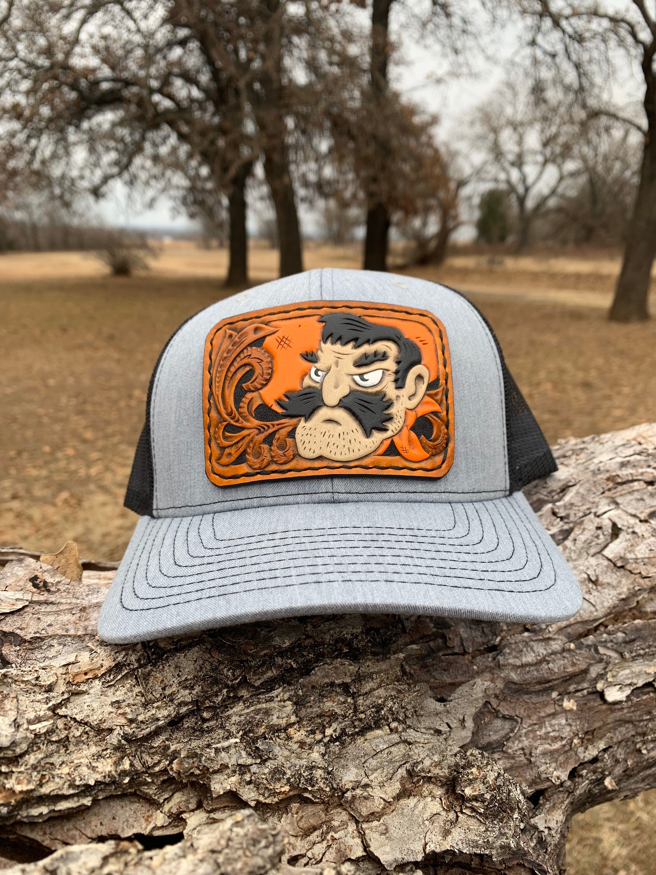 Custom Leather Patch Hats