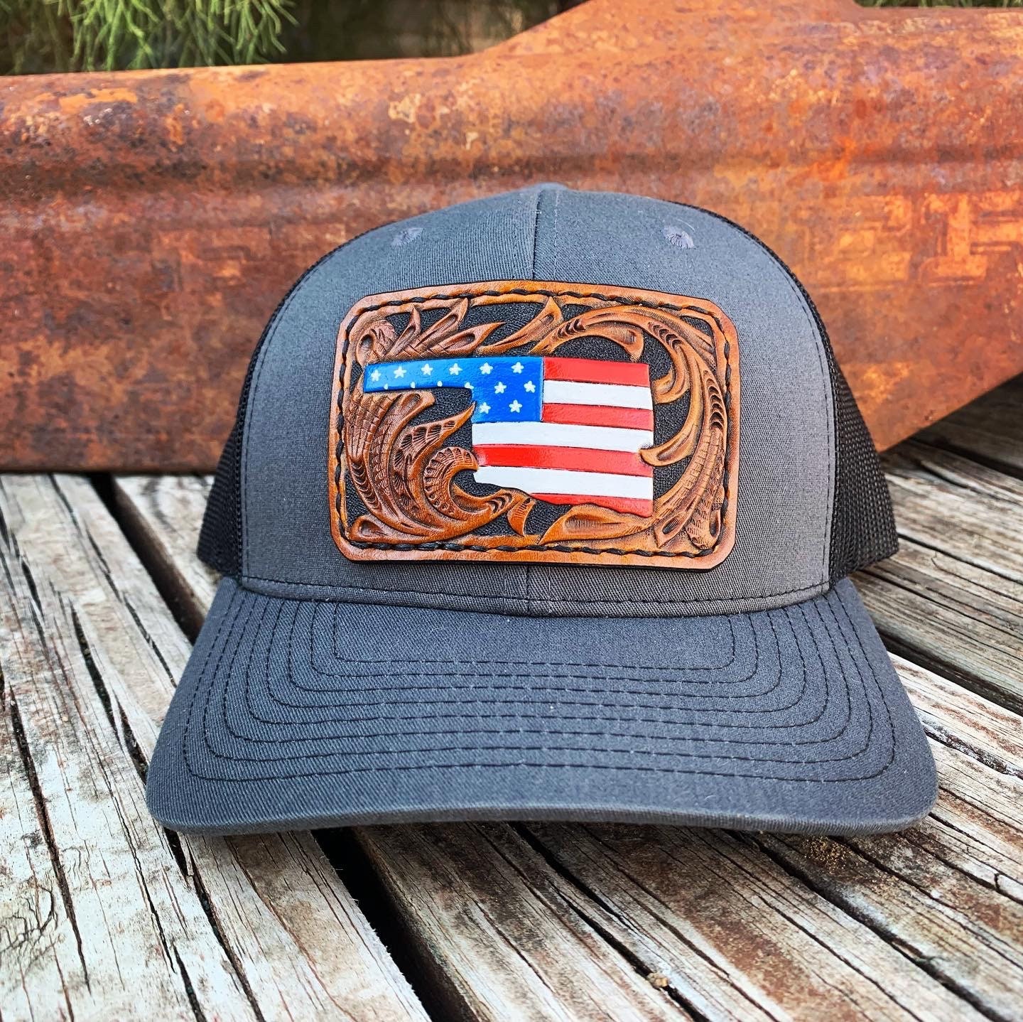 Custom Leather Patch Hats