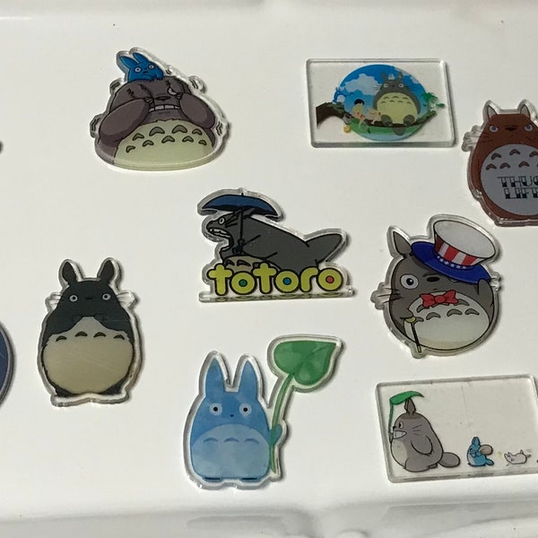 10 Pieces - TOTORO Acrylic/ diy acrylic/ Pen Acrylic/ Keychain Acrylic/Cartoon Character Acrylic