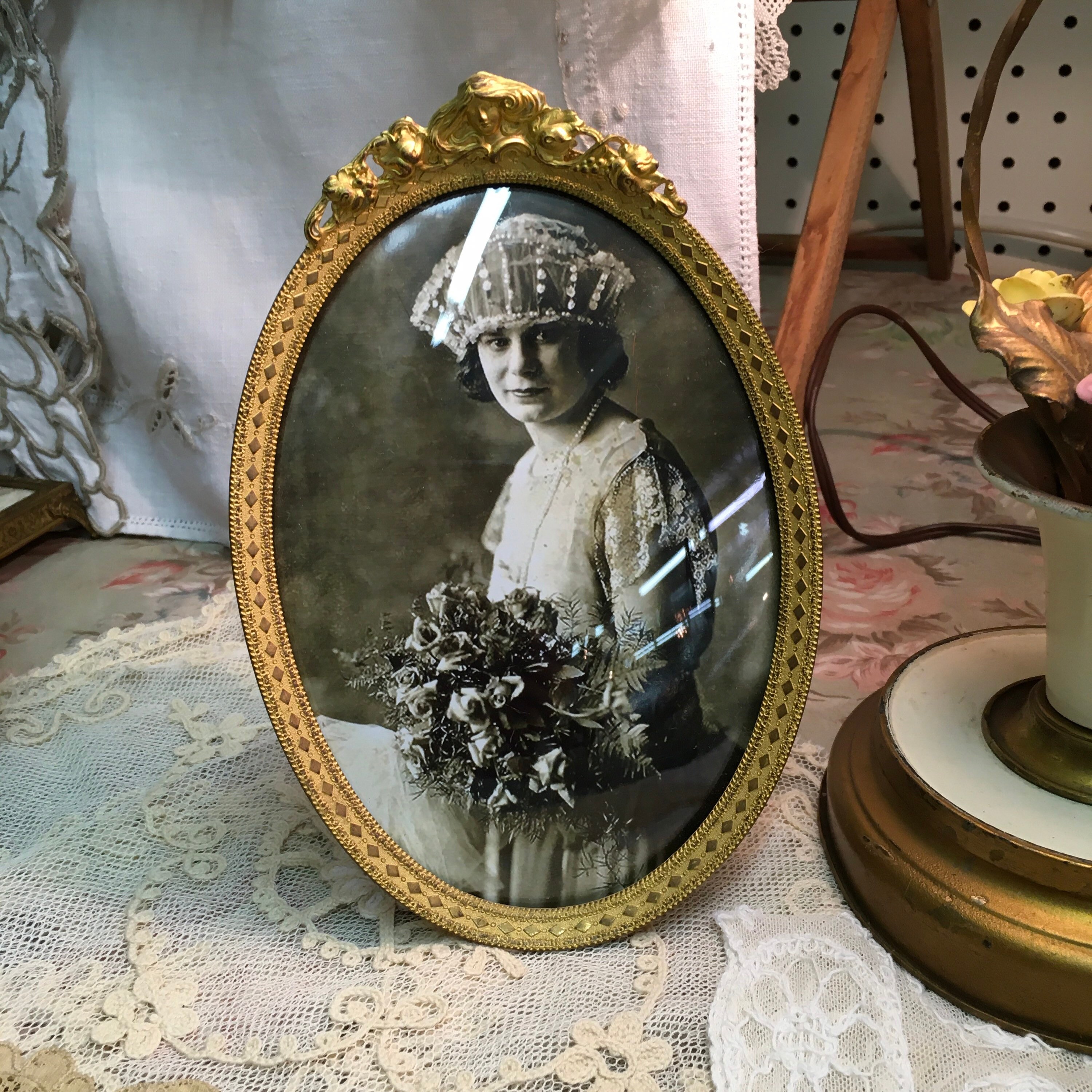 Art Nouveau Oval Frame Etsy