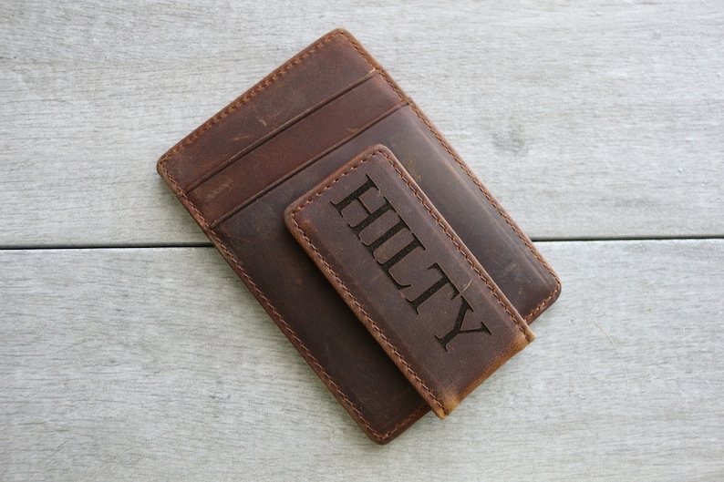 Mens Wallet Gift Personalized Leather Wallet Minimalist Wallet Monogrammed Wallet Leather Slim Wallet For Dad Dad Wallet Gifts