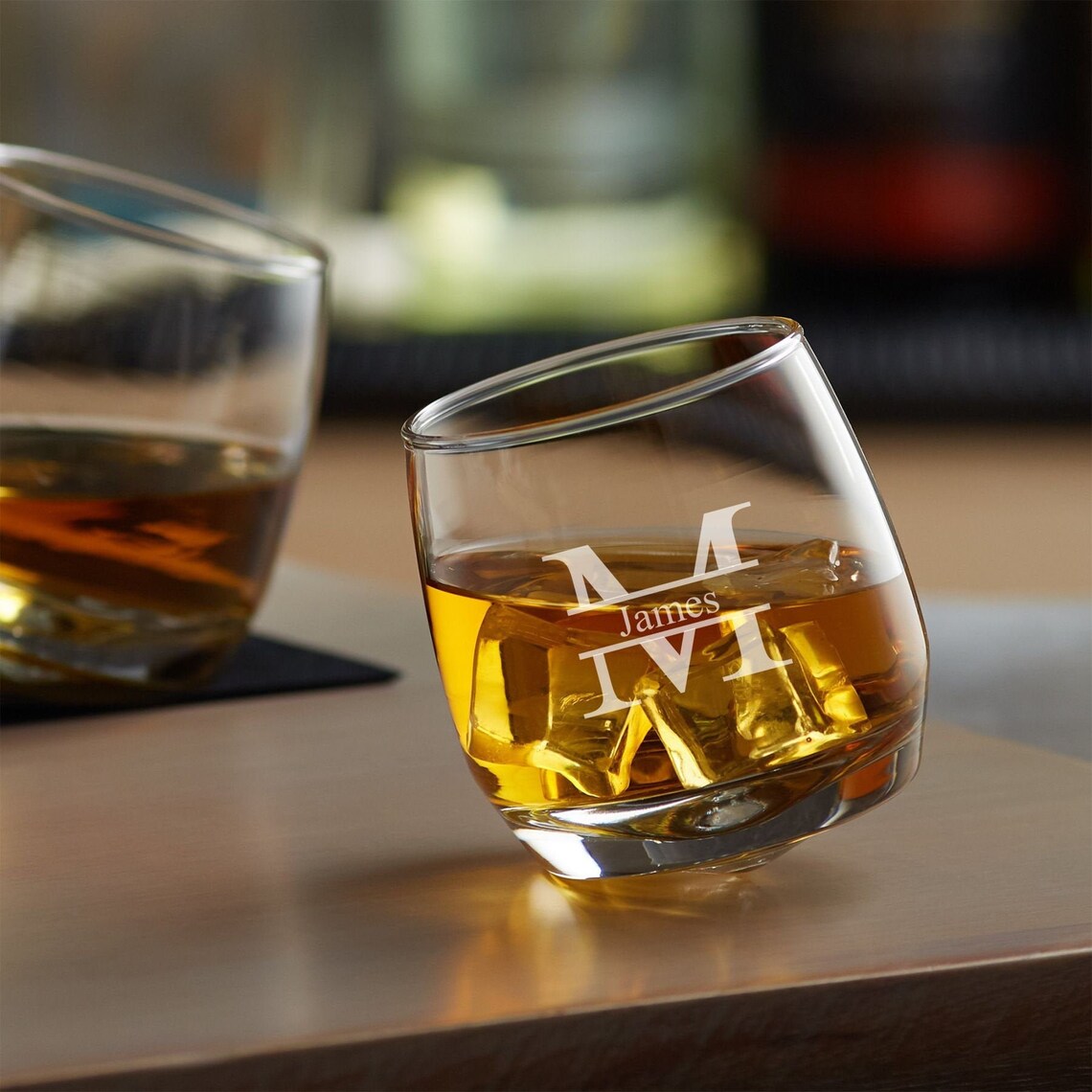 Unique Rocking Style Whiskey Glasses Laser Engraved Rock Etsy