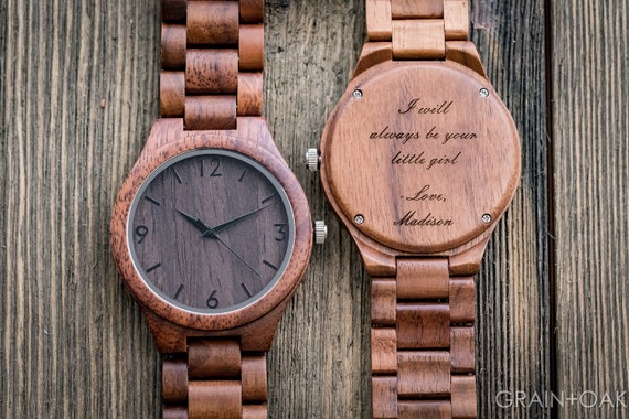 father's day engraved watch