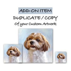 DUPLICATE / COPY or Printable JPG file of your Custom Order Artwork (Add-On Item to your Previous or Existing Order)