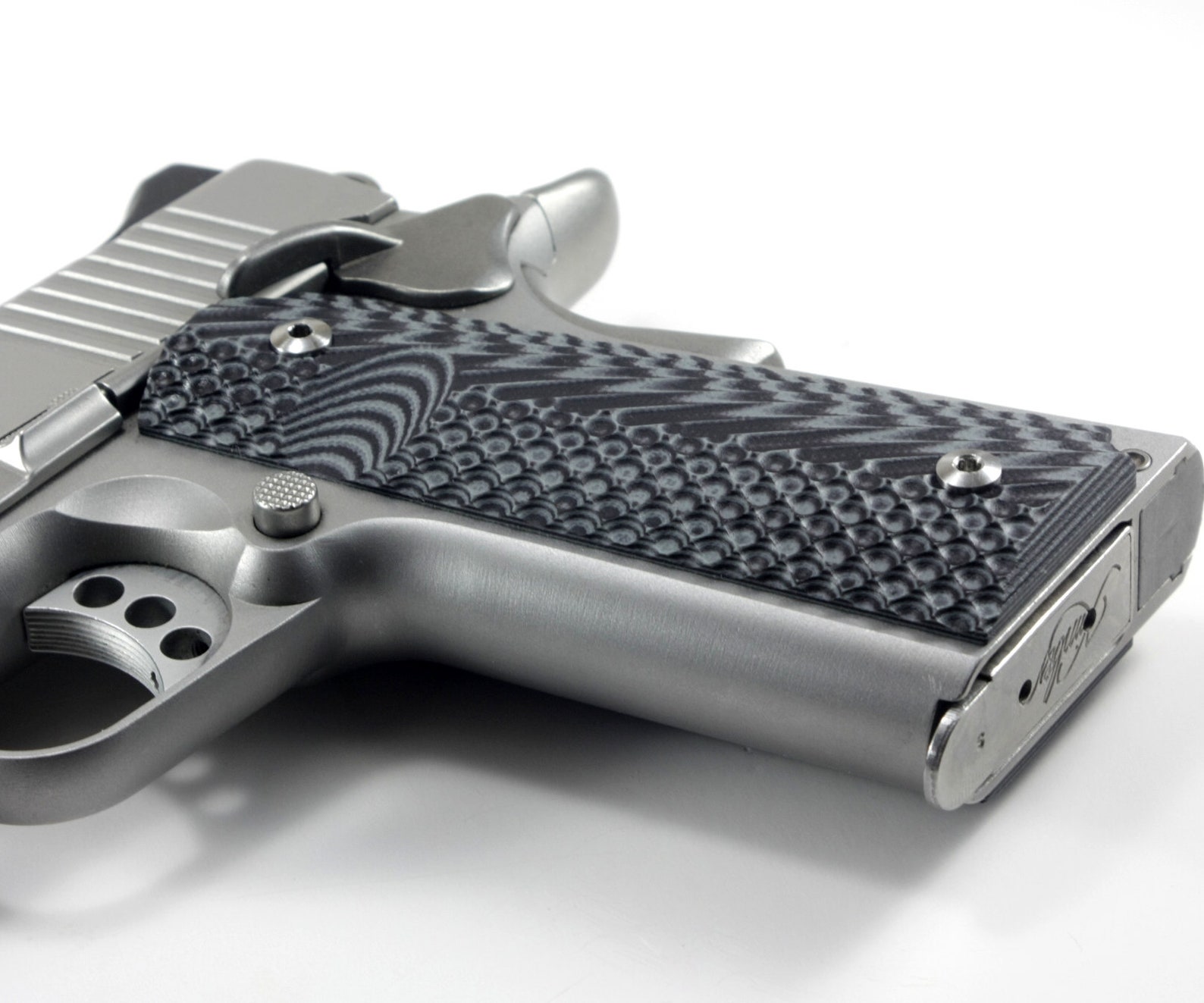 1911 Custom Made Pistol Grips Grey/Black G10 Full Size Etsy
