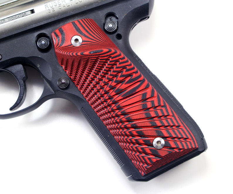 ruger-mk3-22-45-thumbrest-pistol-grips-red-black-g10-etsy