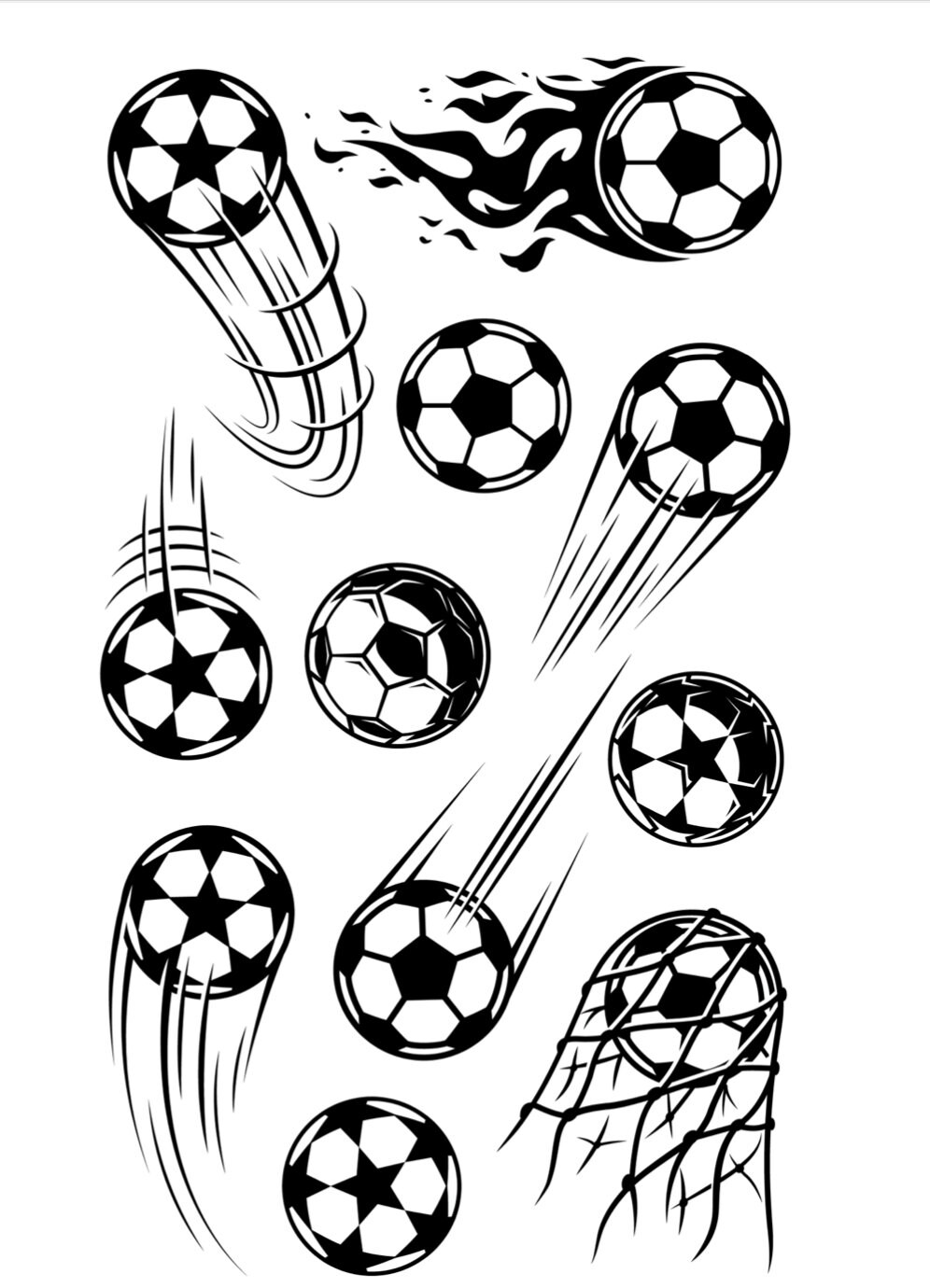 Soccer Coloring Pages - Etsy